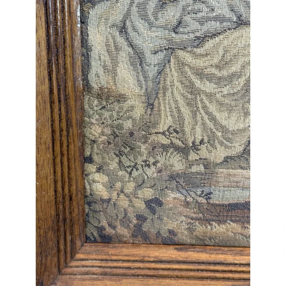 Vintage French‎ Romantic Décor Tapestry Goblins Medieval Art 18/23 Inches